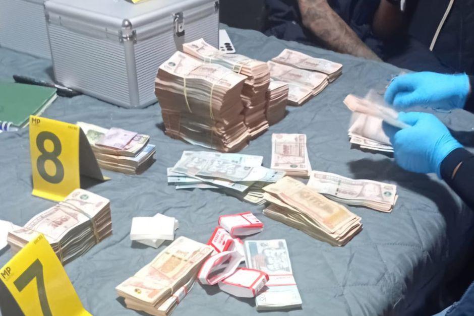El dinero fue encontrado en efectivo en Huehuetenango. (Foto: PNC)