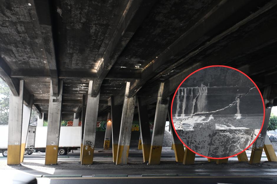 La Conred indicó que los daños de este puente son severos. (Foto: José Pos)