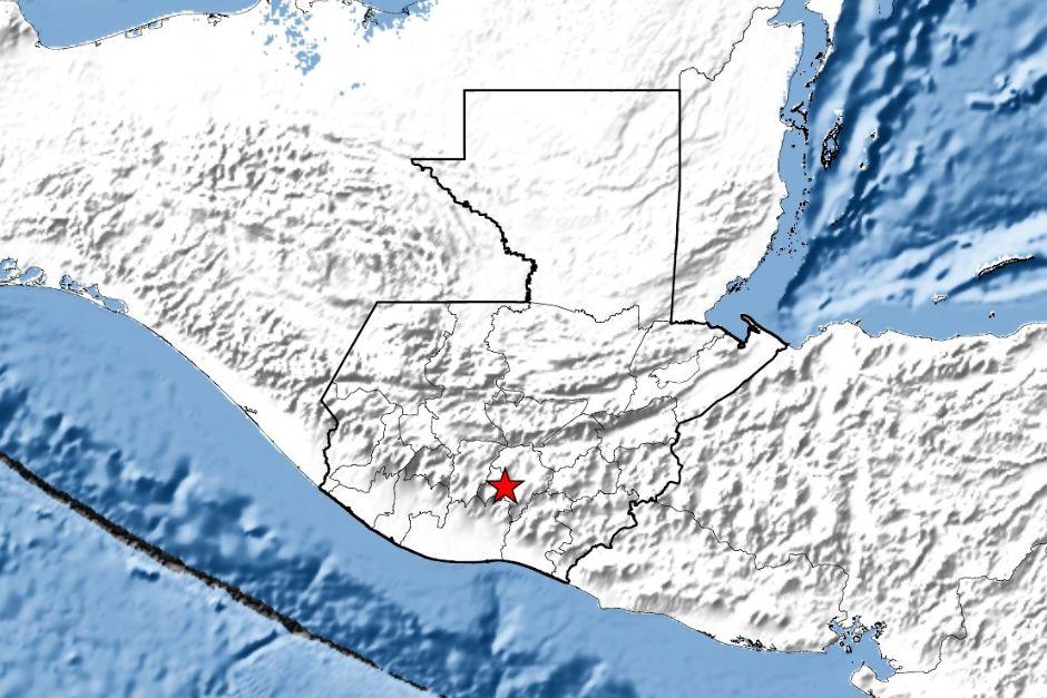 El temblor se registró la tarde de este viernes 21 de agosto. (Imagen: Insivumeh)