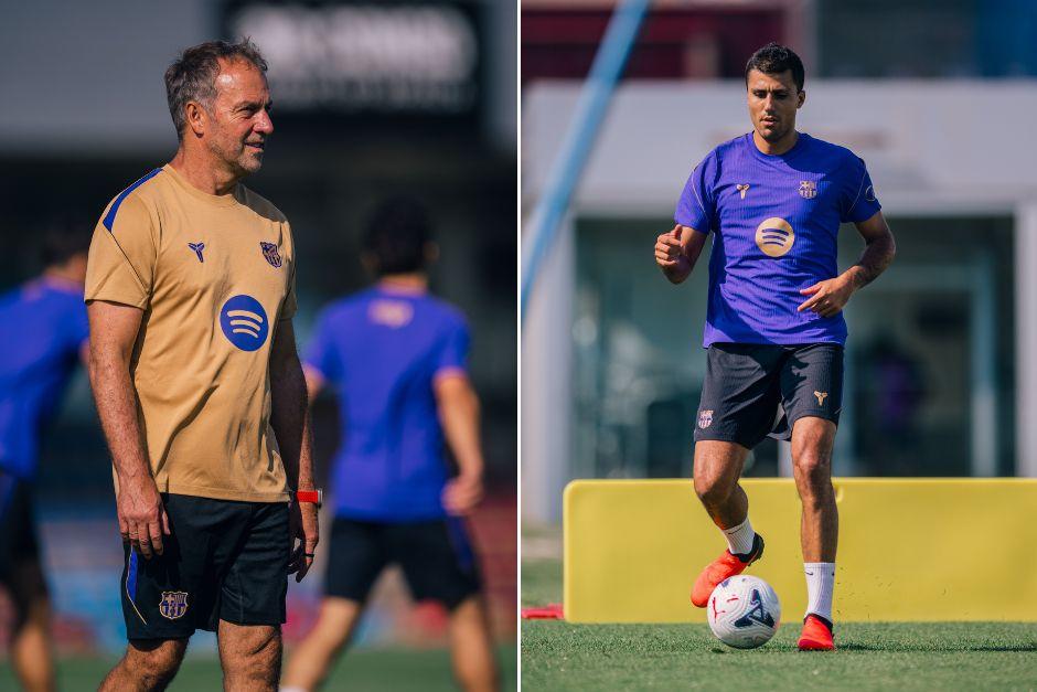 El técnico germano está feliz con Rodri y espera que pueda estar listo físicamente para la próxima jornada. (Foto: FCB)