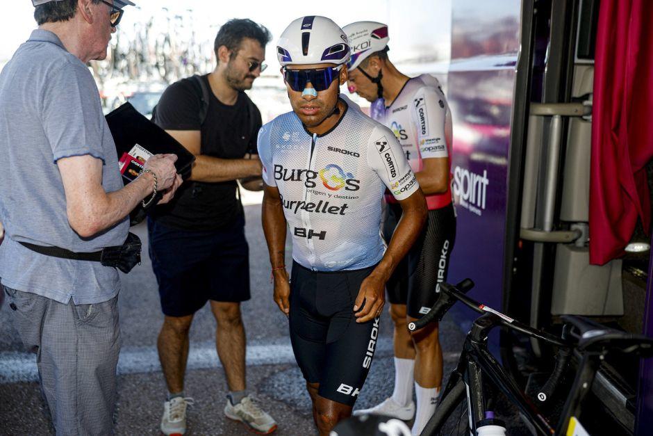 El ciclista guatemalteco está estable, pero tuvo que ser atendido en un hospital, según confirmó su equipo Burgos. (Foto: Burgos)