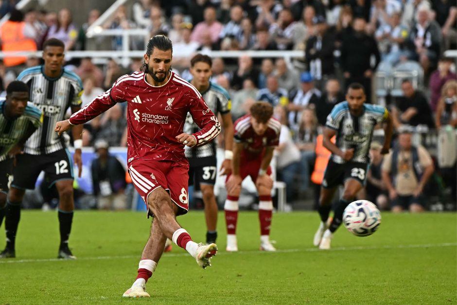 Dominik Szoboszlai salvó a los reds luego de firmar el empate sobre el final del partido. (Foto: Premier League)