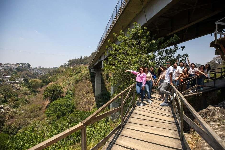 El Parque Ecológico La Asunción cuenta con varios escenarios para fotografías. (Foto: Cortesía Municipalidad de Guatemala) 