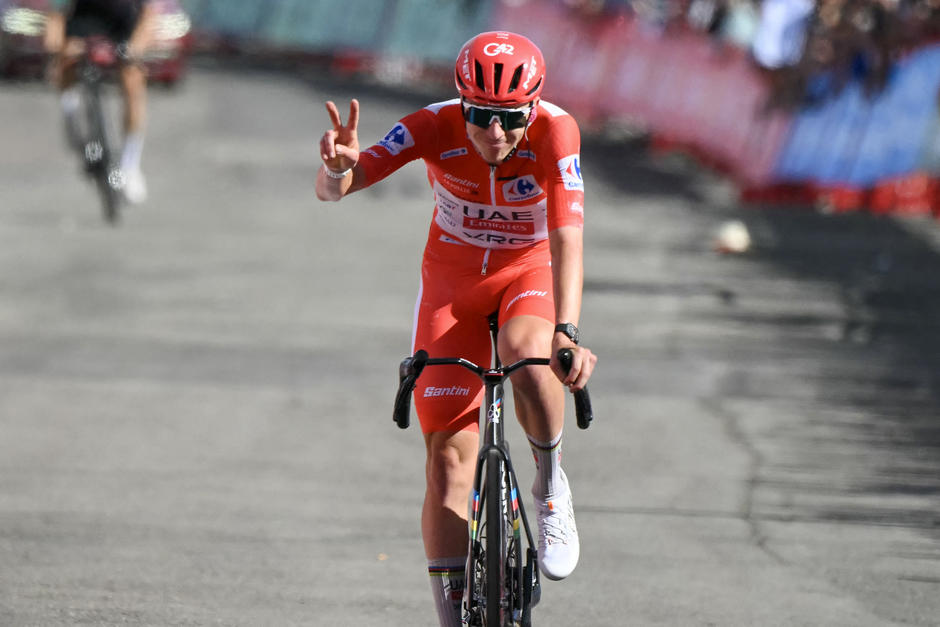 El esloveno sufrió una lesión durante la octava etapa de la Vuelta a España. (Foto: AFP) 