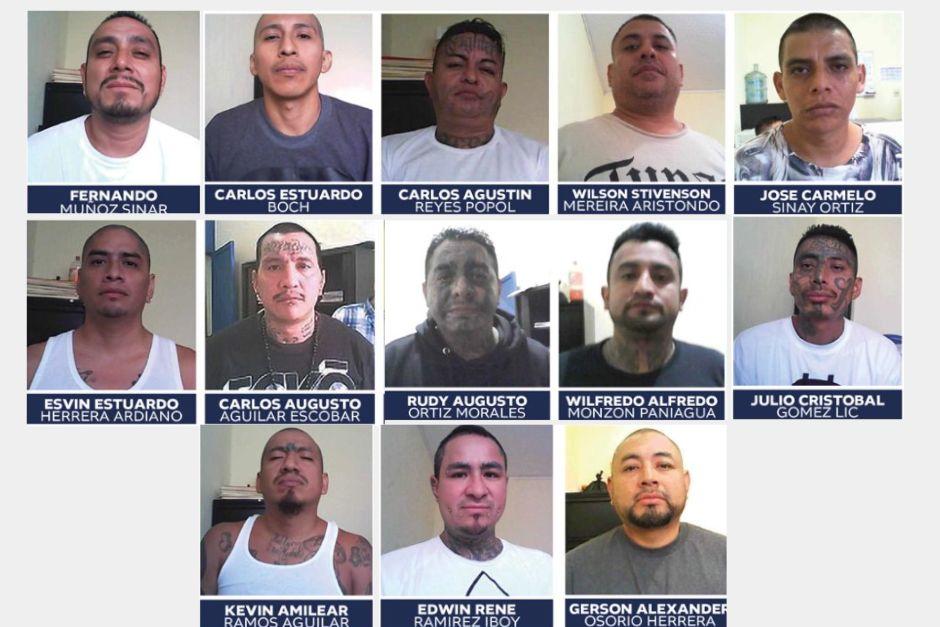 Son 13 reos aún evadidos de la cárcel Fraijanes II. (Foto: extracto de imagen de PNC)