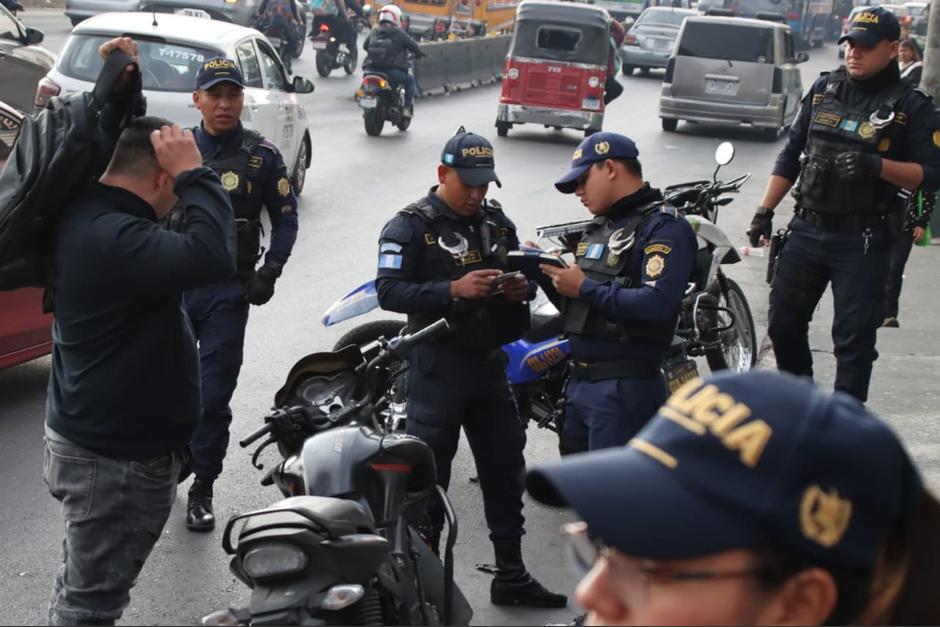 La PNC lleva a cabo operativos en el marco del estado de Sitio. (Foto: PNC / Soy502)