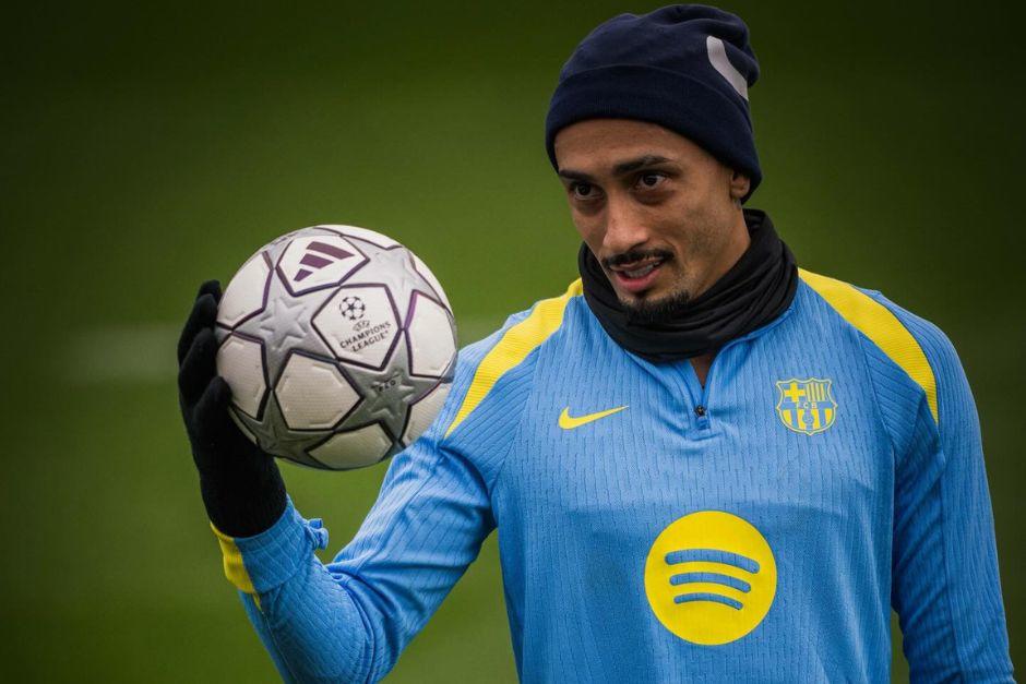 Raphinha será clave para ayudar a los culés a buscar la mayor cantidad de goles ante el conjunto danés. (Foto: FCB)