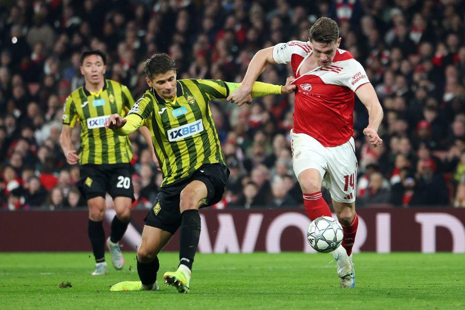 Los gunners se lucieron en casa y sumaron su octava victoria consecutiva en la Champions. (Foto: AFP)