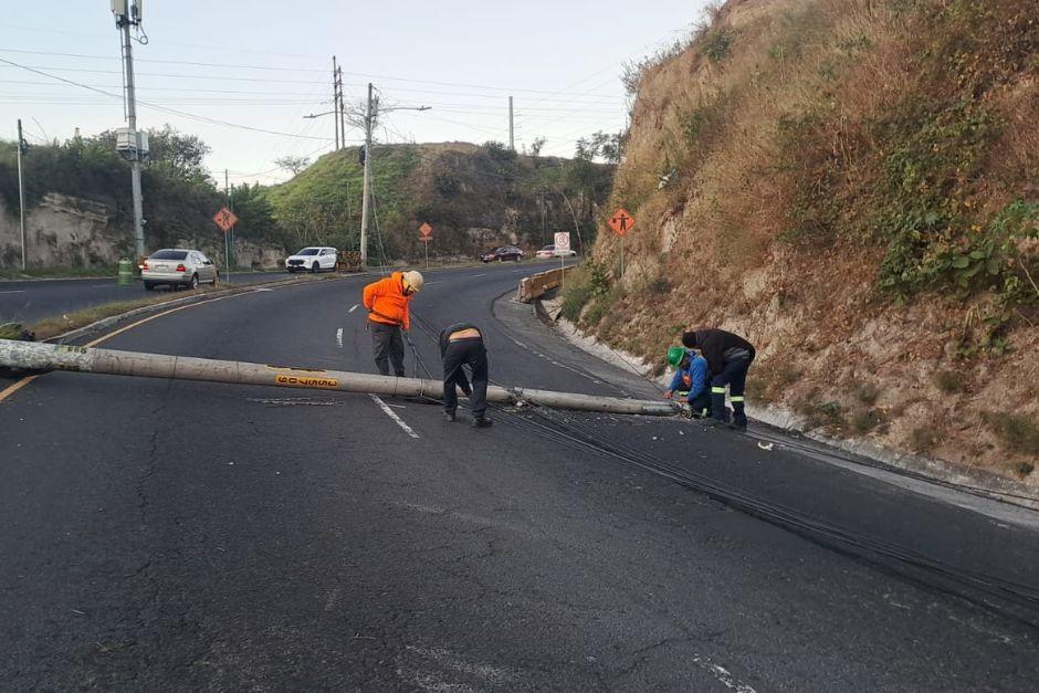 El hecho se registró durante la madrugada. (Foto: PMT, Mixco)