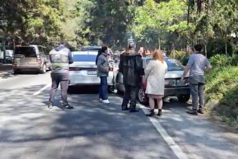 Se ha dificultado el paso vehicular en el área. (Foto: Captura de video/PROVIAL)