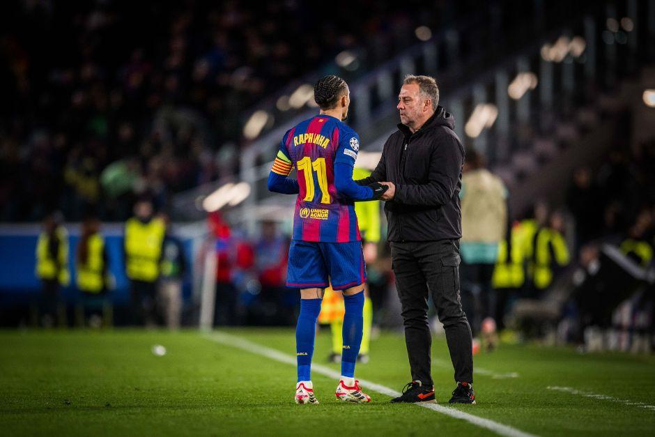 Raphinha es uno de los jugadores más valorados por Flick debido a su rendimiento en la cancha. (Foto: FCB)