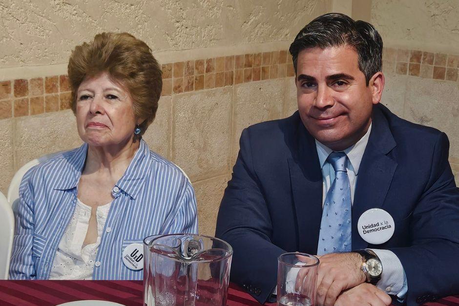 Astrid Lemos y Luis Bermejo resultaron electos como magistrados, titular y suplente, para integrar la CC, tras elección en el Colegio de Abogados. (Foto: Democracia x Guatemala)