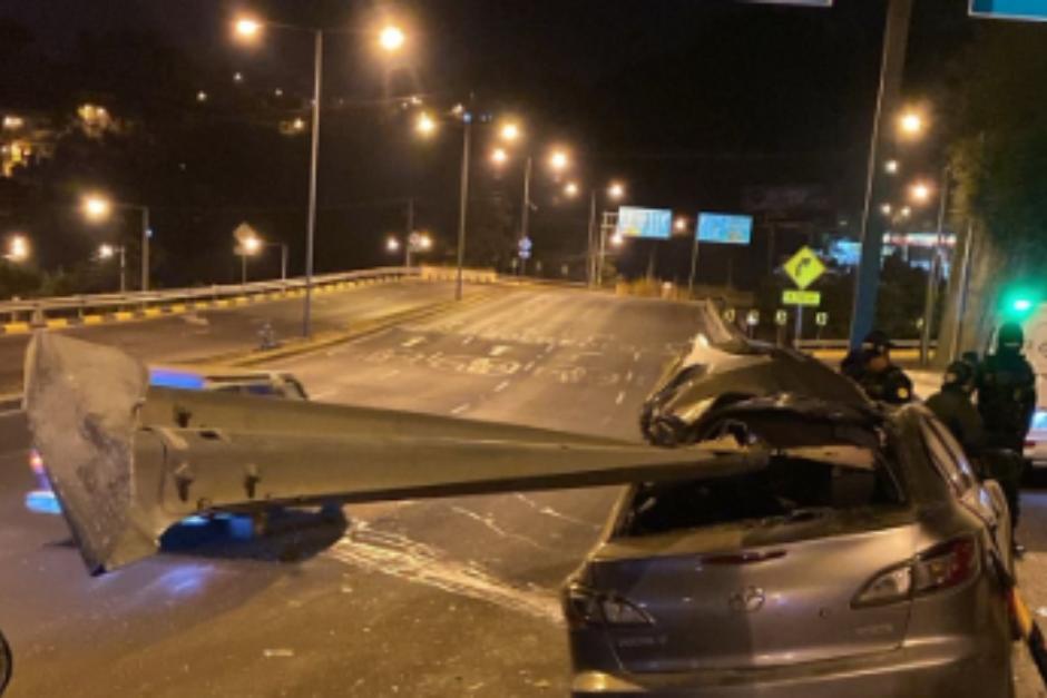 El accidente sucedió en las primeras horas de esta mañana. (Foto: PMT)
