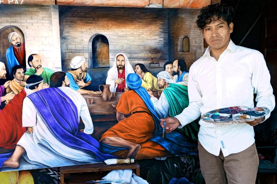 Agust Julajuj comenzó a pintar desde niño y convirtió aquella curiosidad inicial en una trayectoria que hoy suma más de dos décadas. (Foto: Agust Julajuj)