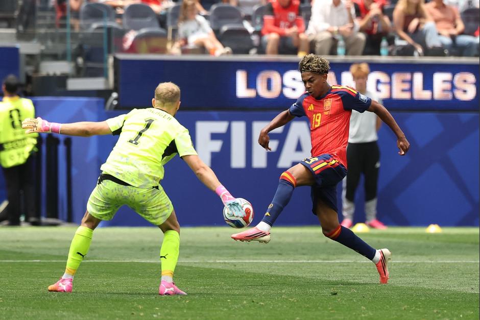 Lamine Yamal fue la gran figura del partido entre España y Austria. (Foto: AFP)