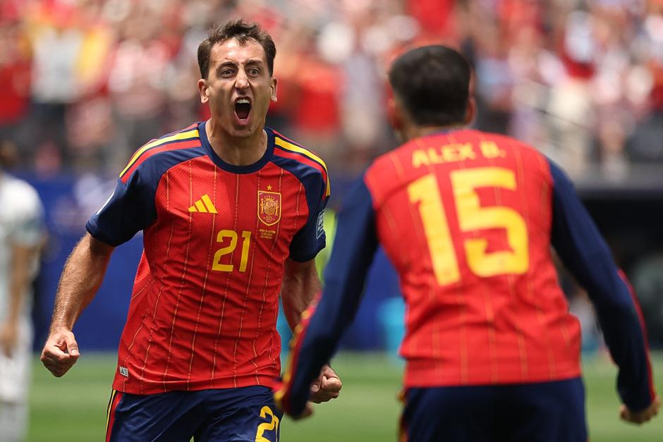 Oyarzabal festejó un doblete frente a Austria y es el goleador de la selección española en el Mundial 2026. (Foto: AFP)