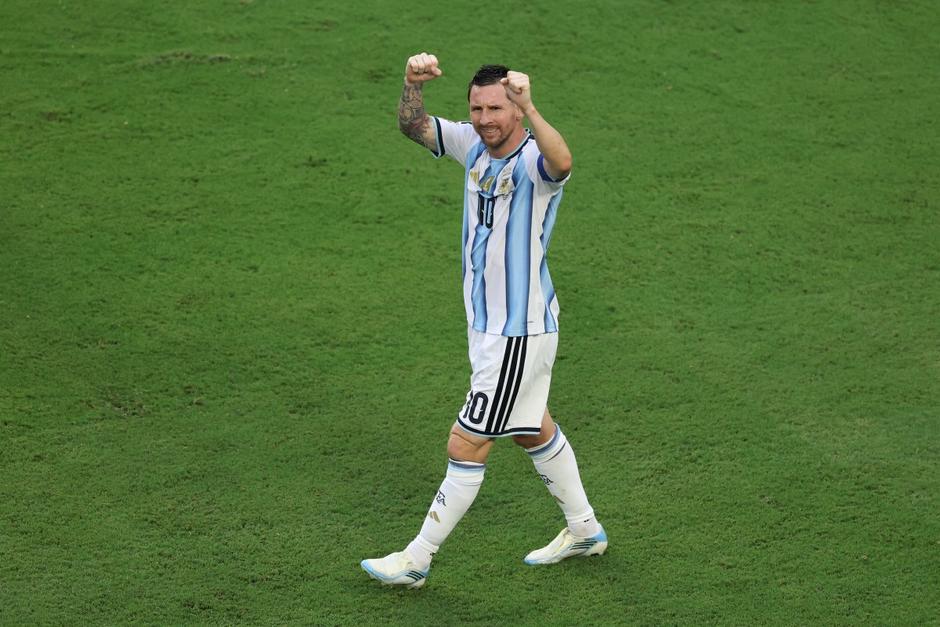 Lio volvió a anotar en un mata-mata mundialista y acumuló ocho partidos seguidos haciéndose presente en el marcador. (Foto: AFP)