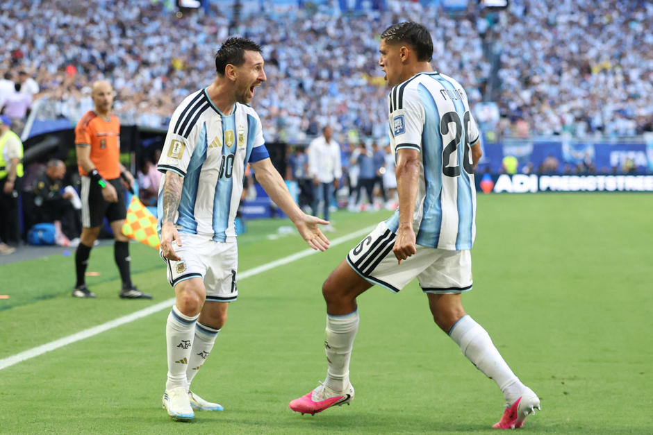 Messi volvió a ser protagonista en el triunfo de la Albiceleste. (Foto: AFP)