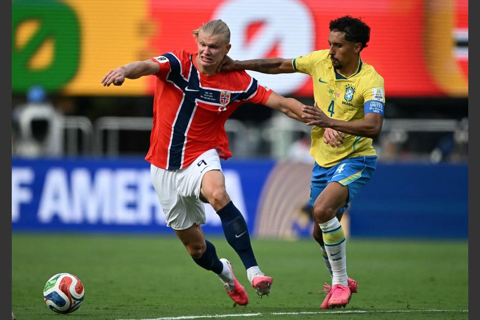 Brasil terminó el juego ante Noruega con el 35% de posesión de balón. Otro 10% estuvo en disputa. (Foto:AFP)