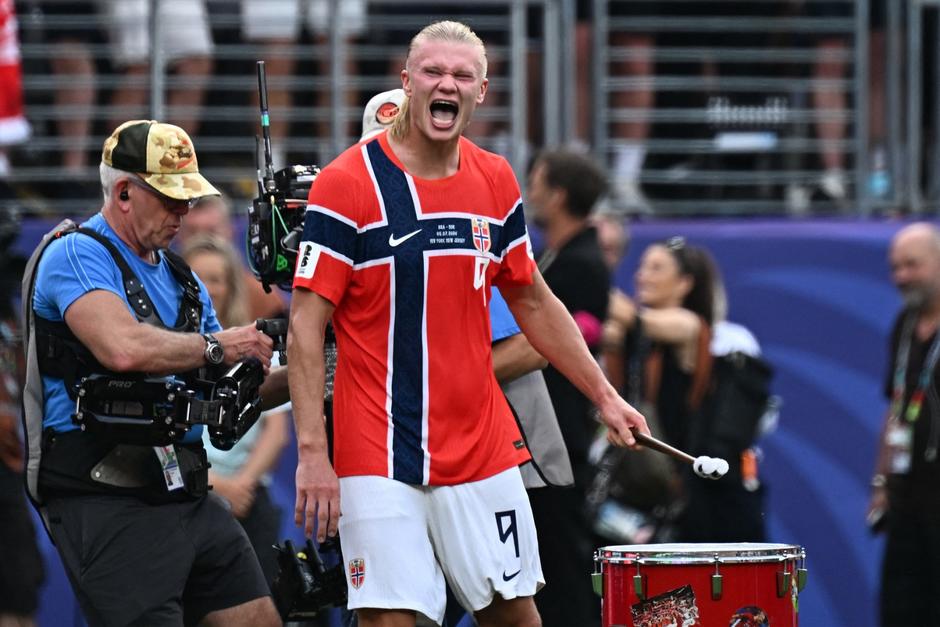 Noruega registró el 55% de posesión del balón ante Brasil. (Foto: AFP) 