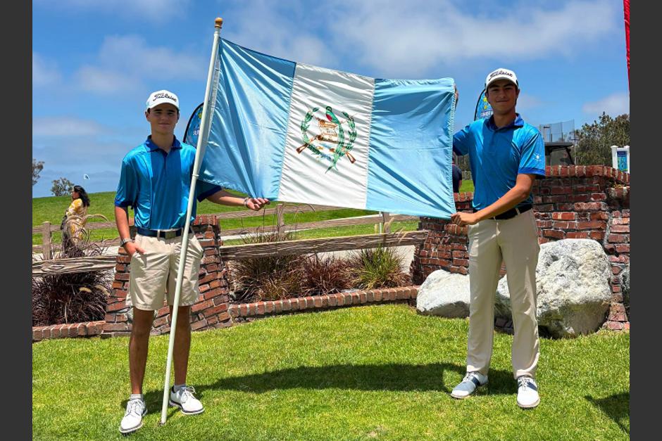 Mateo Asturias y Matías Calderón, son los representantes de Guatemala, en la división de 15 a 18 años, en el Mundial de Golf 2026. (Foto: Asogolf)