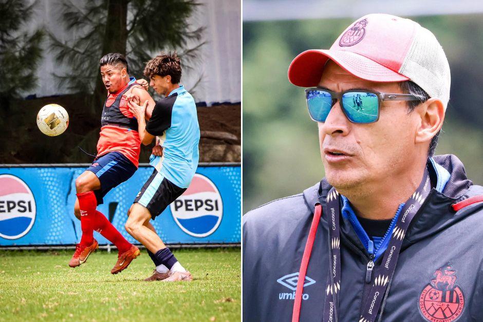 El técnico Mario Acevedo sigue de cerca el rendimiento de los rojos en la pretemporada. (Foto: Rojos)
