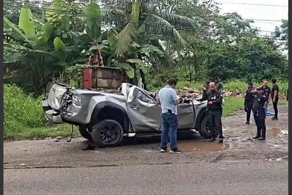 Las autoridades confirmaron que el vehículo tenía reporte de robo. (Foto: redes sociales)