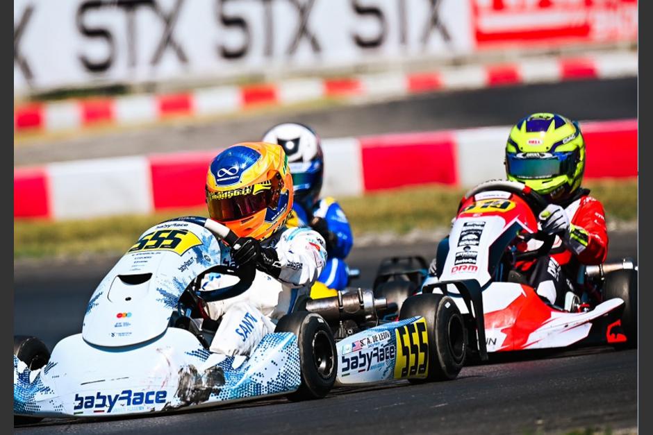 Santiago de León (555) compitió contra varios de los mejores corredores del mundo en la división Mini GR3. (Foto: santiracing16)