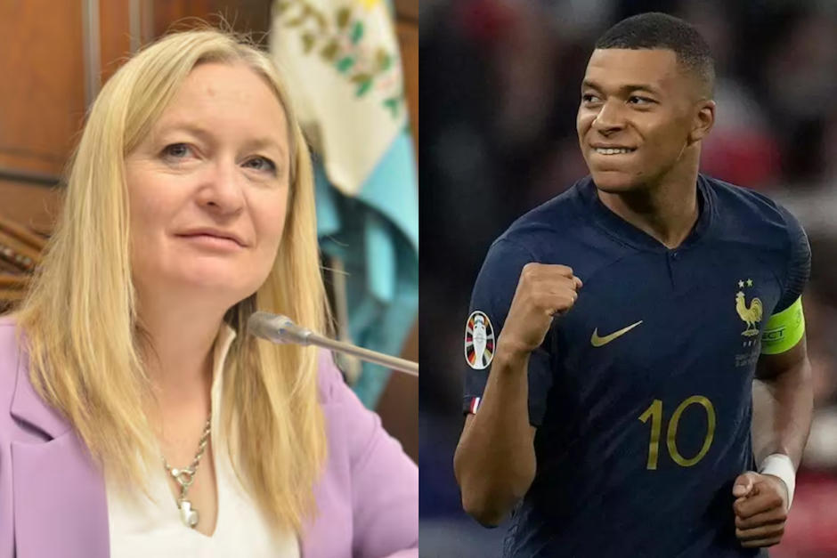 Hebe Casado habló mal de Mbappé. (Fotos: redes Sociales)