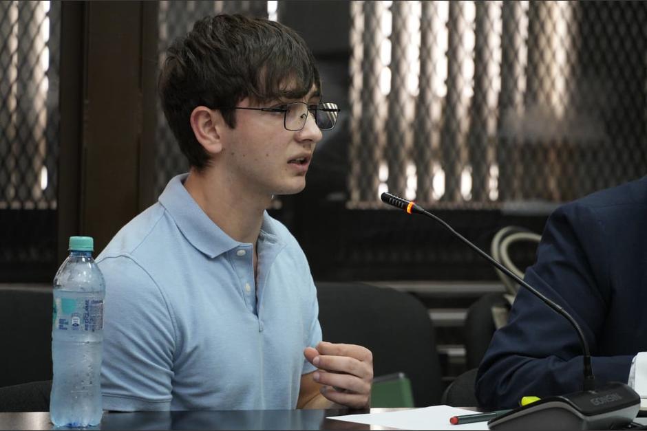 Durante la audiencia de primera declaración Andrés Alcázar Crespo rechazó los señalamientos del Ministerio Público. (Foto: Wilder López / Soy502)