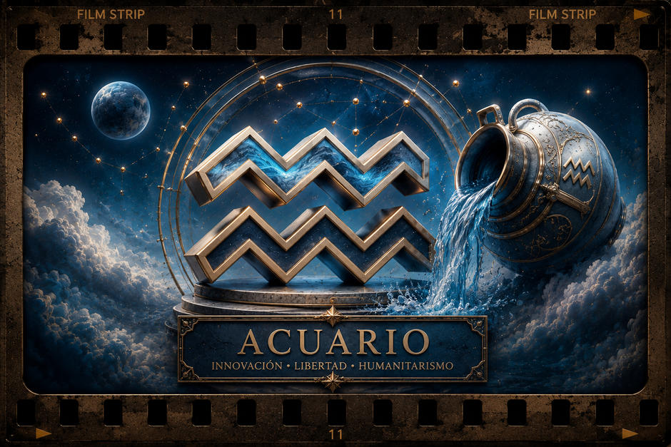 Predicciones astrológicas para Acuario del mes de agosto de 2026. (Foto: Imagen realizada con IA)