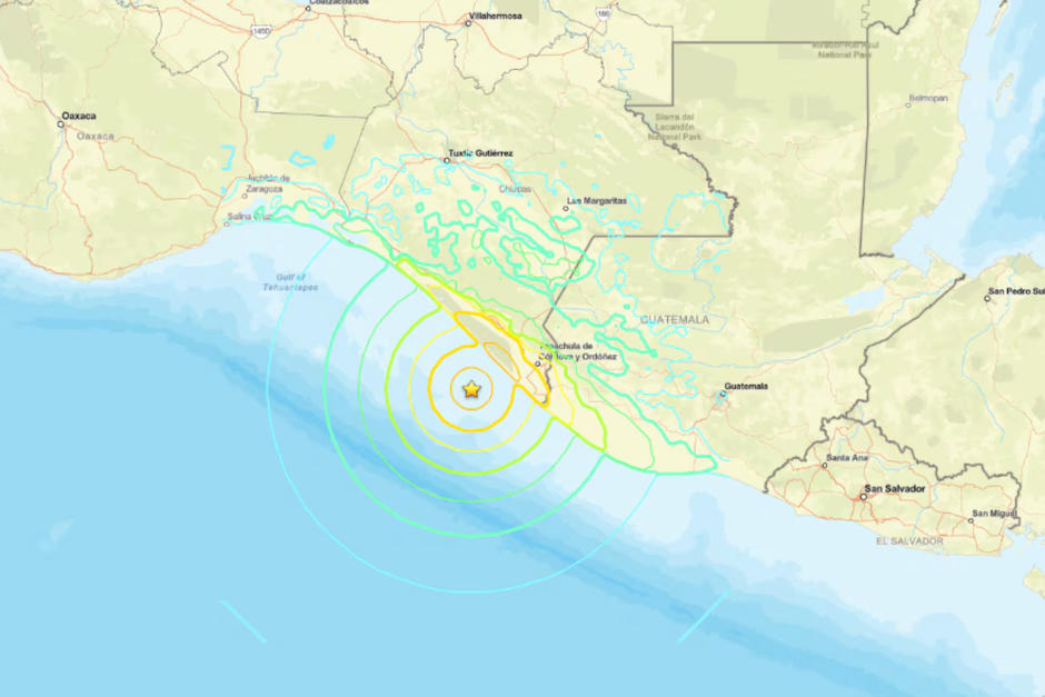 El sismo que afectó a México y Guatemala se ubicó frente a la costa, cerca de Puerto Madero, Chiapas. (Foto: Oficial)