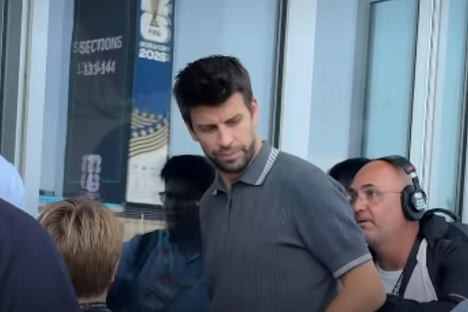 Gerard Piqué fue captado ingresando al MetLife Stadium tras el show de Shakira en la final del Mundial 2026 de la FIFA. (Foto: Redes OSciales)