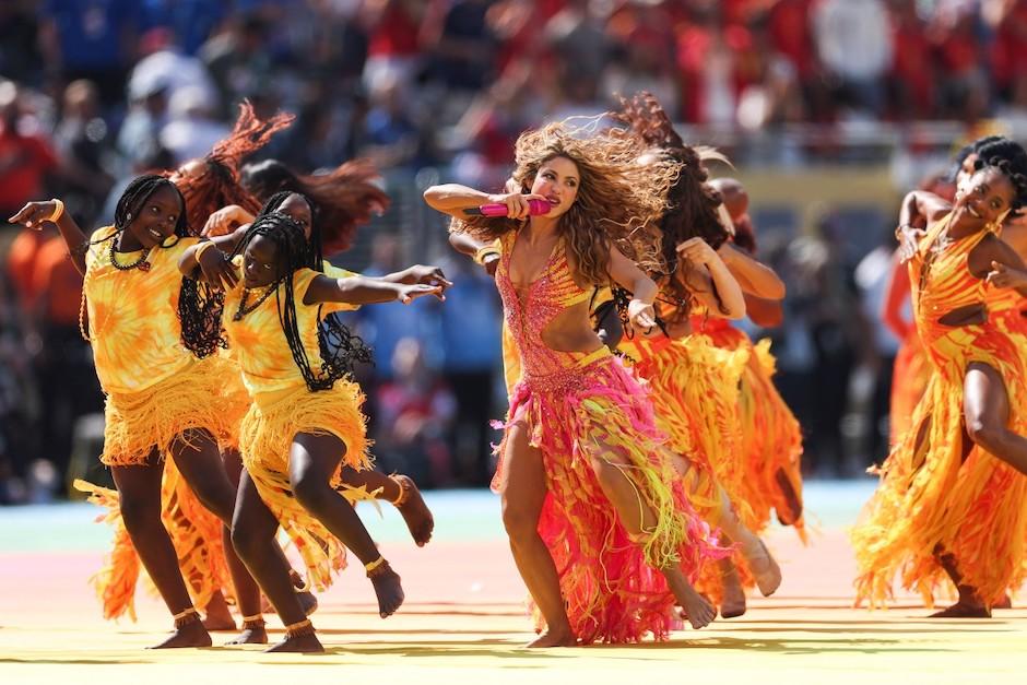 Shakira y los Guetto Kids, Madonna, Justin Bieber, BTS y PLaza Sésamo, encendieron el medio tiempo de la final del Mundial 2026, FIFA. (Foto: AFP)