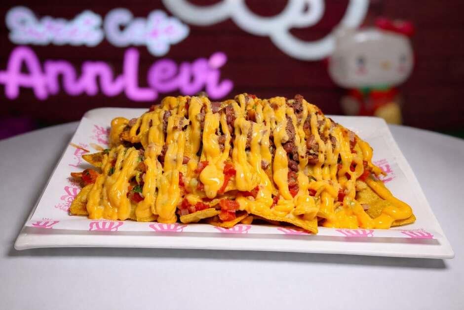 Los nachos son de los preferidos para compartir. (Foto: Cortesía Sweet Café AnnLeví)