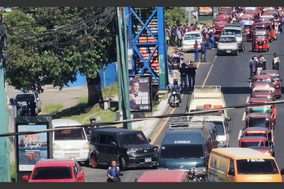 Los manifestantes han partido con rumbo a la zona 1. (Foto: Jorge Senté/colaborador)