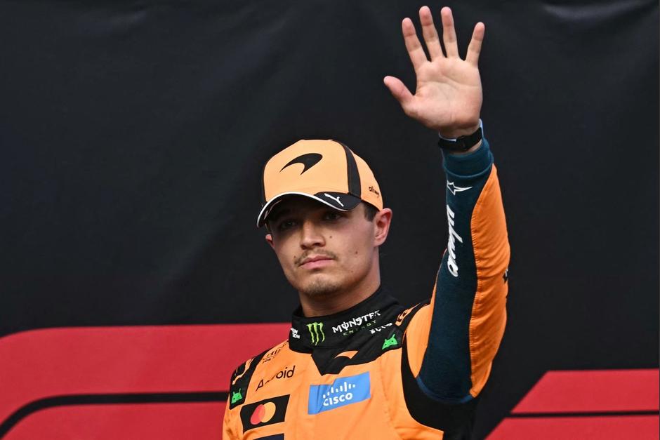 Lando Norris largará desde la primera casilla mañana en Hungría. (Foto: AFP)