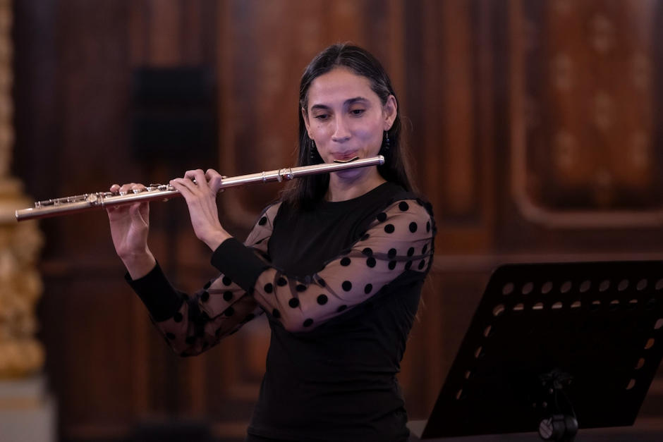 Corleto hace historia al dirigir una Orquesta. (Foto: Ministerio de Cultura y Deportes)