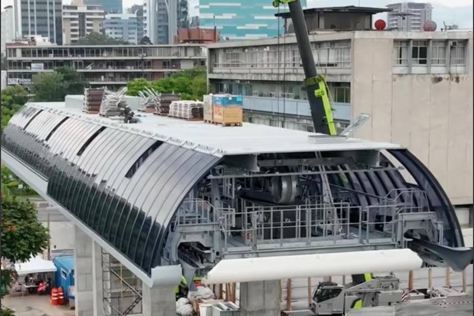 El techo de la primera estación ha sido colocado. (Foto: captura de video)