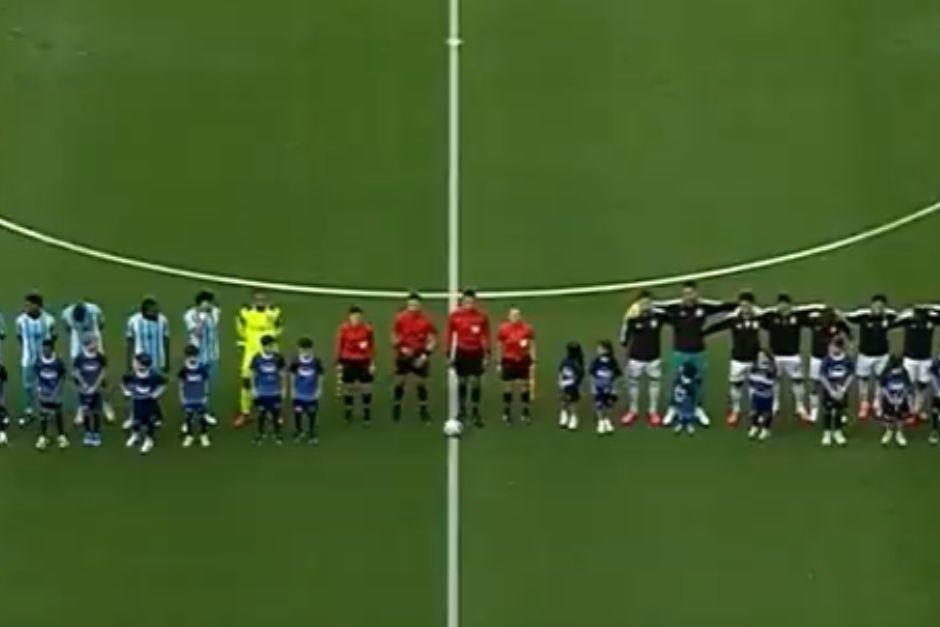 Una gran confusión se llevó a cabo durante este encuentro entre Argentina y Honduras. (Foto: captura de video)