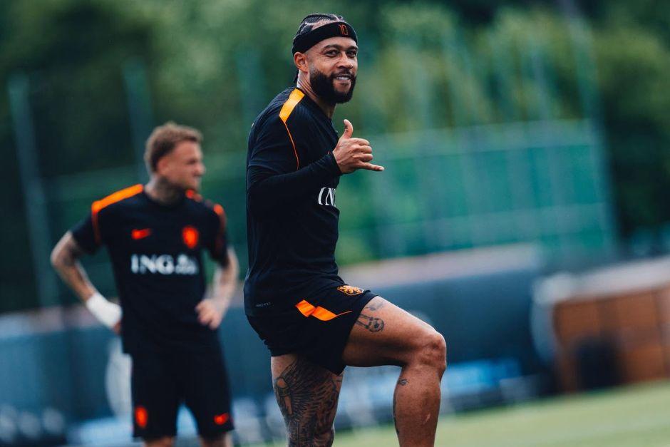 Memphis Depay podría tener minutos en el duelo ante los uzbekos. (Foto: Oranje)
