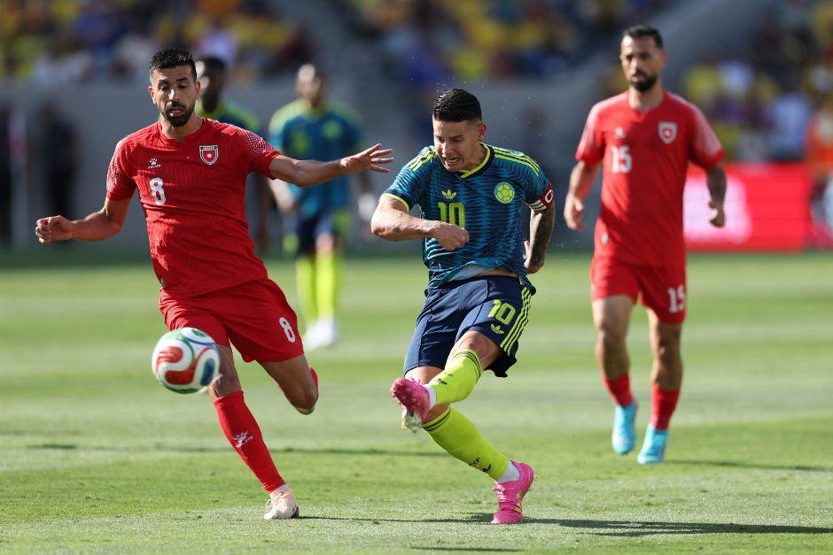 James Rodríguez (10) lideró a la selección cafetera en California y ya está lista para la Copa del Mundo. (Foto: AFP)