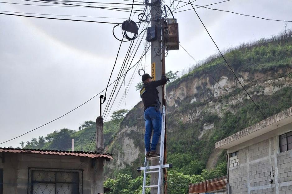 Las cámaras de seguridad se encontraban en distintos puntos de la zona. (Foto: PNC) 