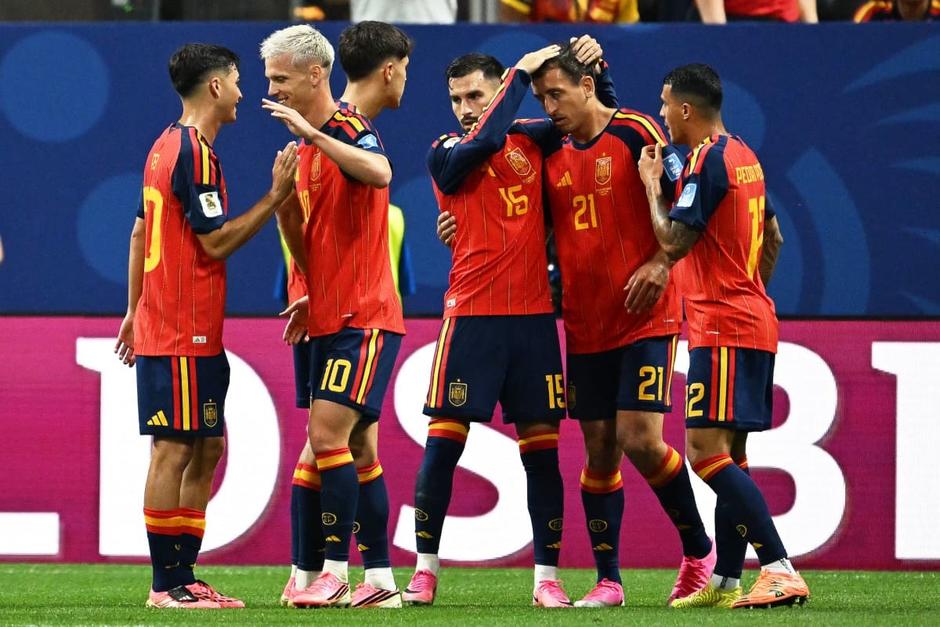 Tres de los 4 goles de España sobre Arabia Saudita, fueron marcados desde adentro del área penal. (Foto: AFP) 
