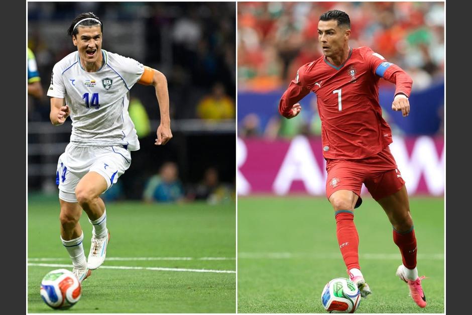 De los 804 pases que hizo Portugal durante su debut, completó 740. Por su lado, Uzbekistán hizo 334 y completó 267. (Foto: AFP) 