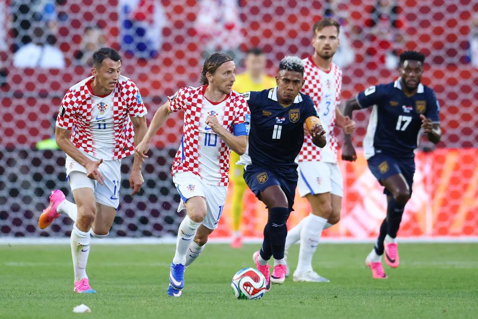 Luka Modric, capitán de los balcánicos, cumplió 200 partidos con la camisola de Croacia y el equipo le regaló una victoria mundialista. (Foto: AFP)