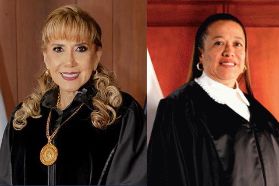 Las magistradas de la CC, Dina Ochoa y Claudia Palencia, continuarán en el cargo, fueron electas para otro período. (Foto: CC)
