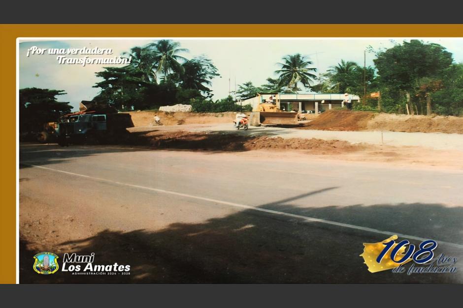 Fotos antiguas muestran la evolución que ha tenido el municipio. (Foto: Municipalidad de Los Amates)