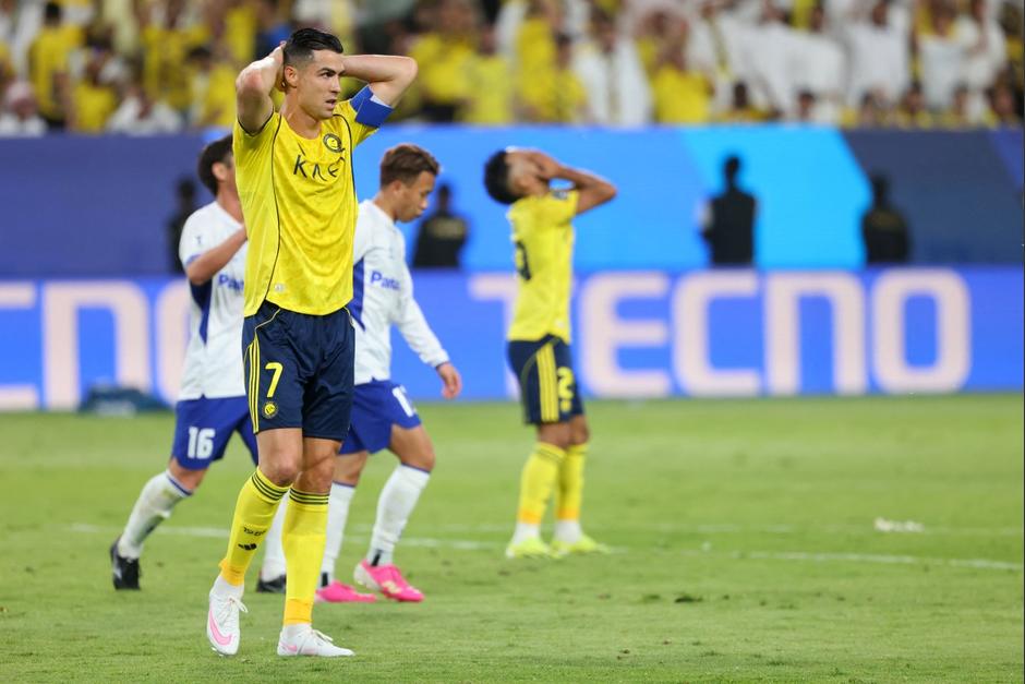 El astro portugués Cristiano Ronaldo cayó en la final ante el Gamba Osaka. (Foto: AFP)