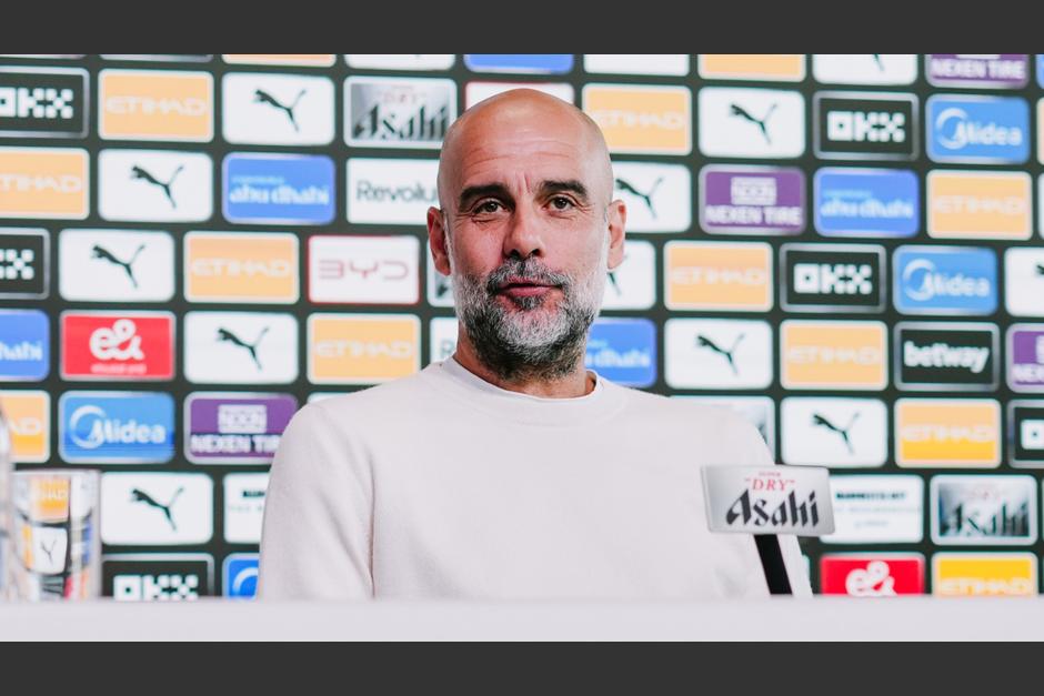 Pep Guardiola, durante la rueda de prensa del Manchester City, este viernes.(Foto: Manchester City)